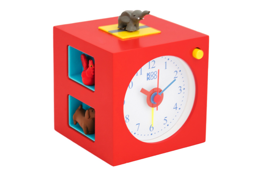 Vækkeur til børn med lys i displayet og dyrelyde